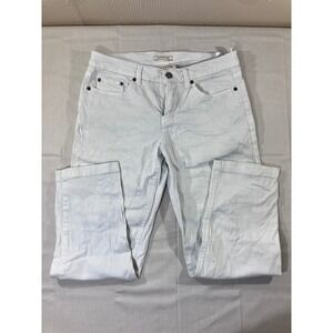Jones New York Sport Petite White Denim Jeans Women's 8P Stretch‎ Embellished